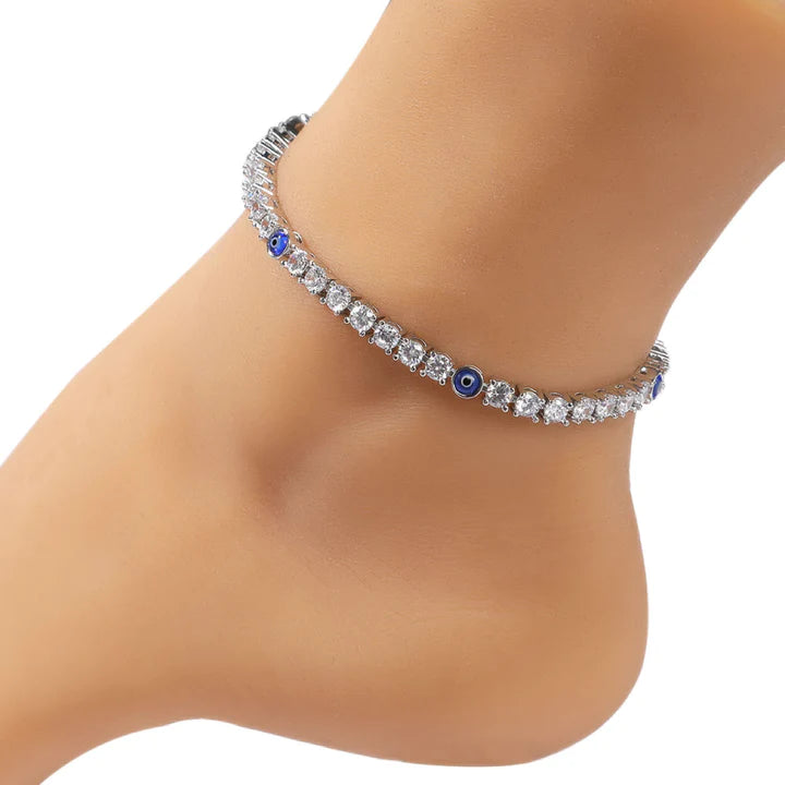 Evil eye Tennis Anklet