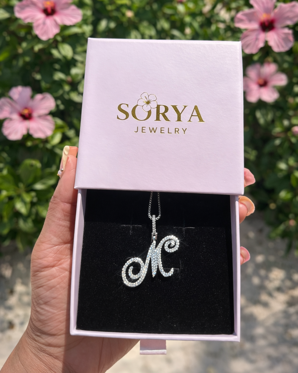 Icy Initial Necklace