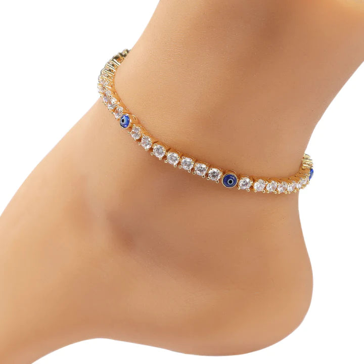 Evil eye Tennis Anklet