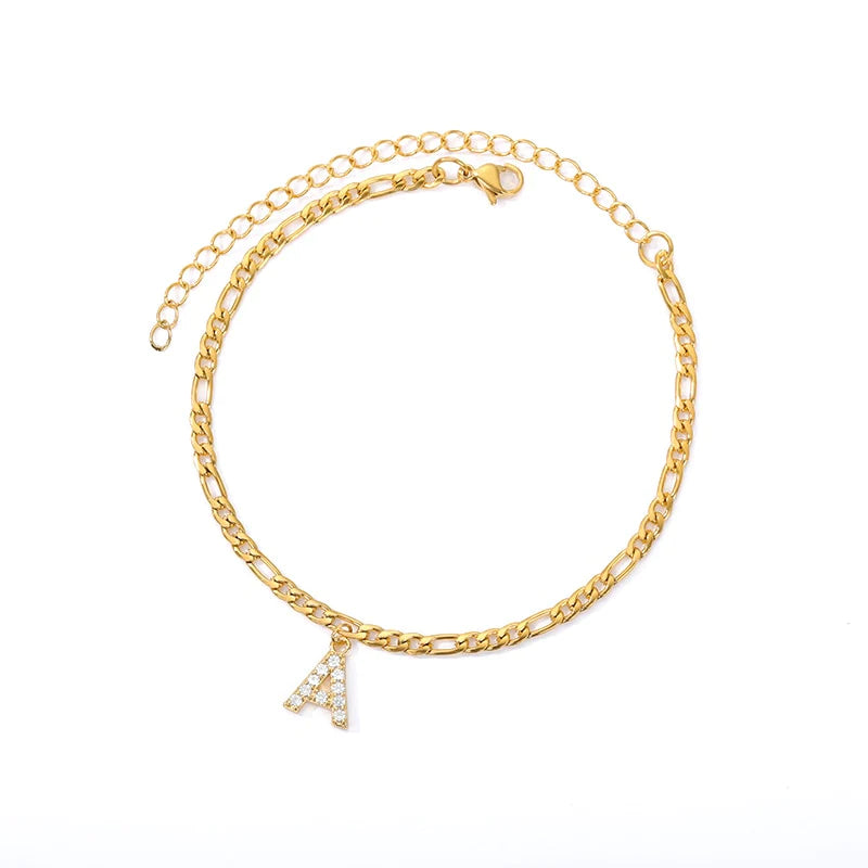 Initial Letter Anklet