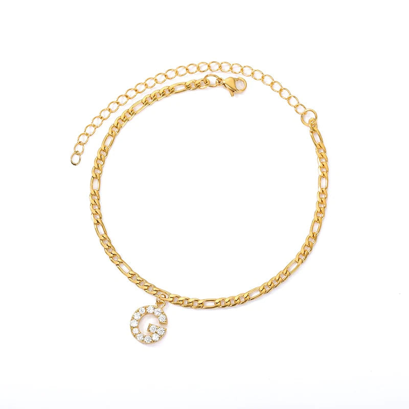 Initial Letter Anklet