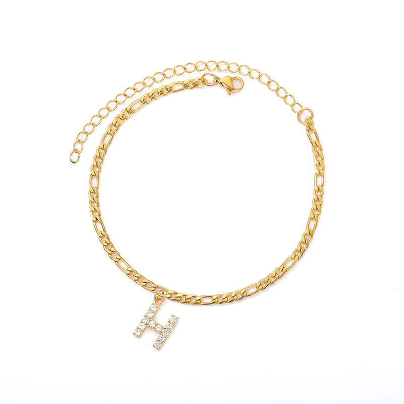 Initial Letter Anklet