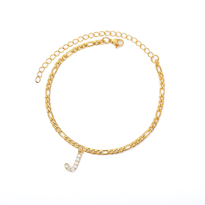 Initial Letter Anklet