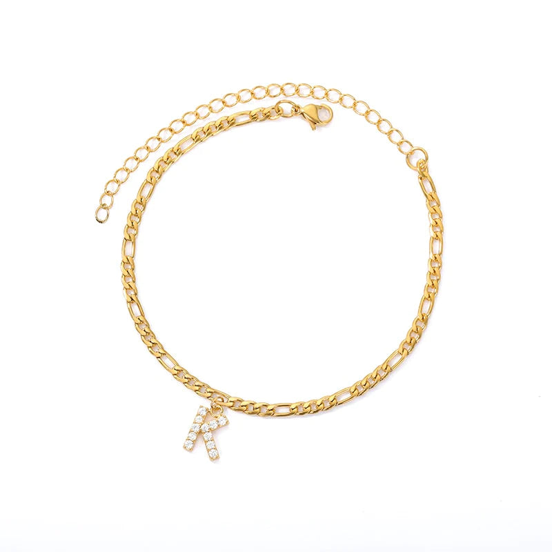 Initial Letter Anklet