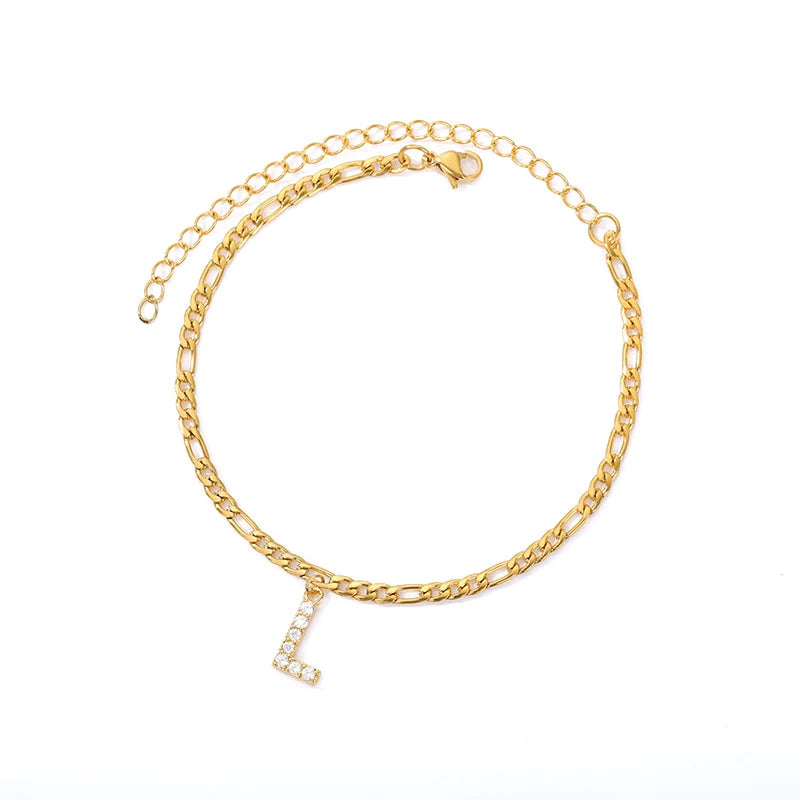 Initial Letter Anklet