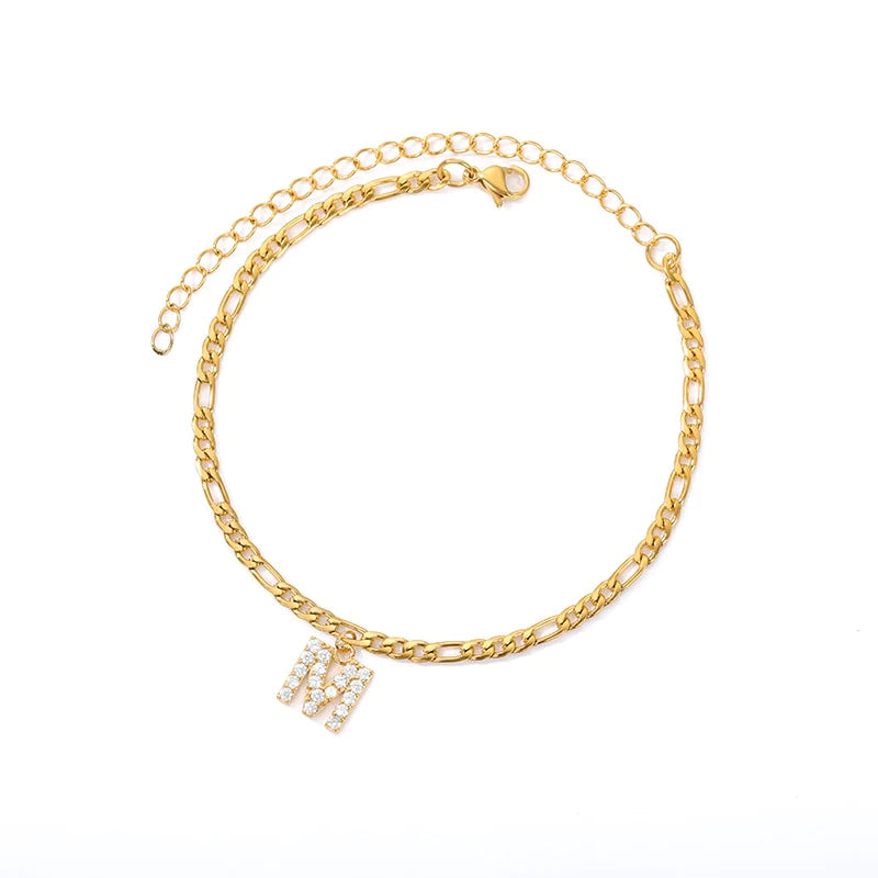 Initial Letter Anklet