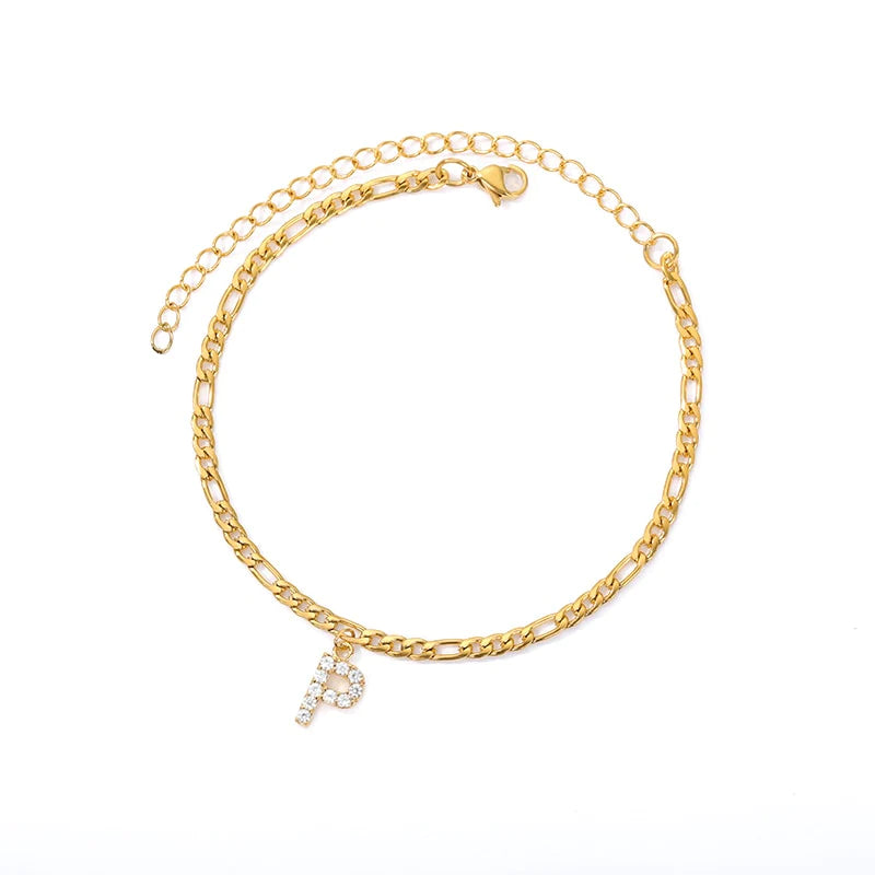 Initial Letter Anklet