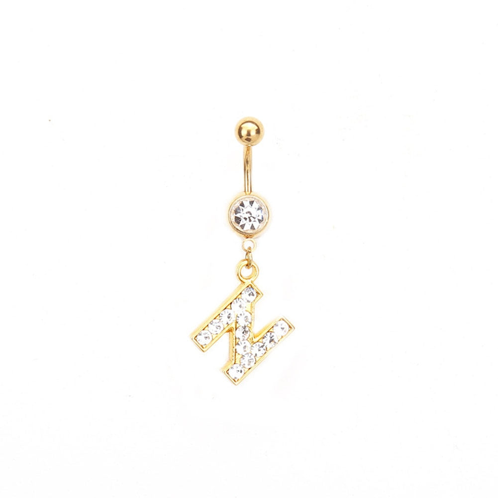 Custom Initial Belly Ring