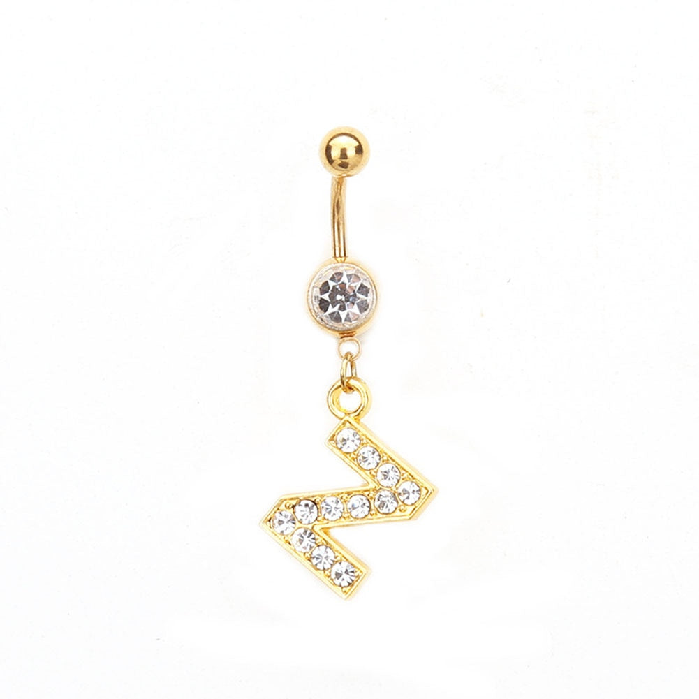 Custom Initial Belly Ring