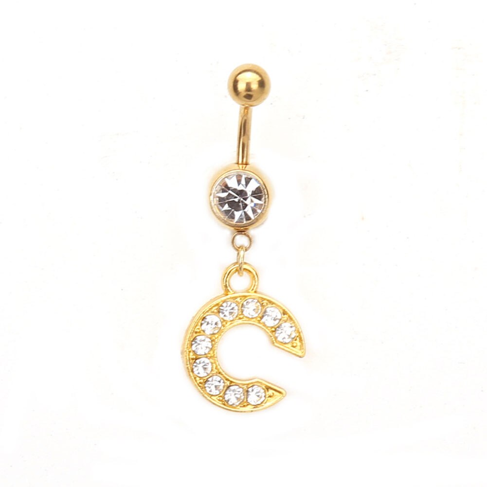 Custom Initial Belly Ring