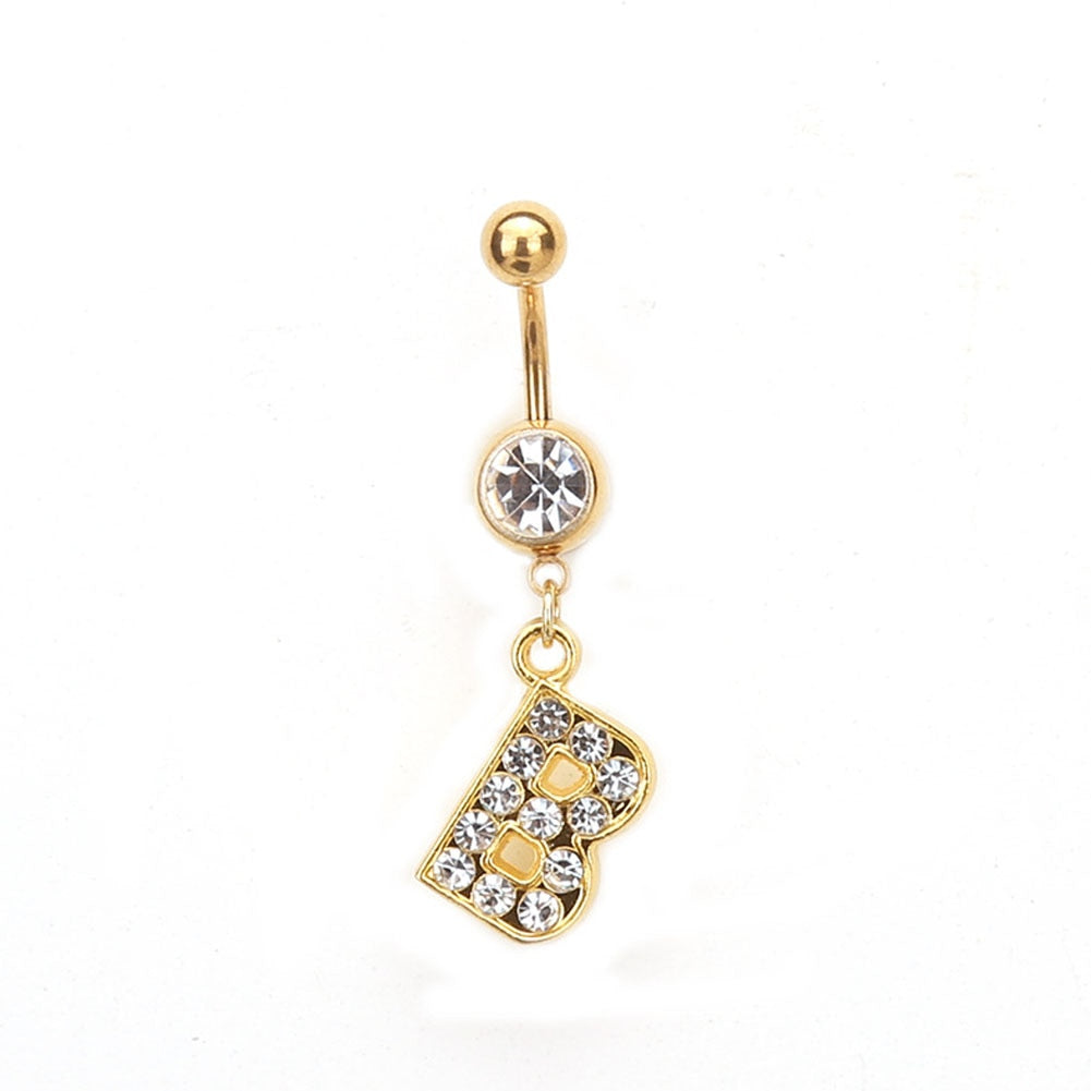 Custom Initial Belly Ring