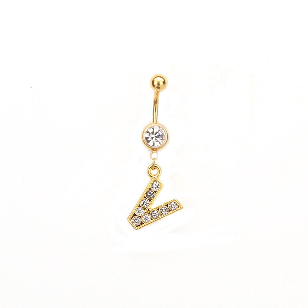 Custom Initial Belly Ring