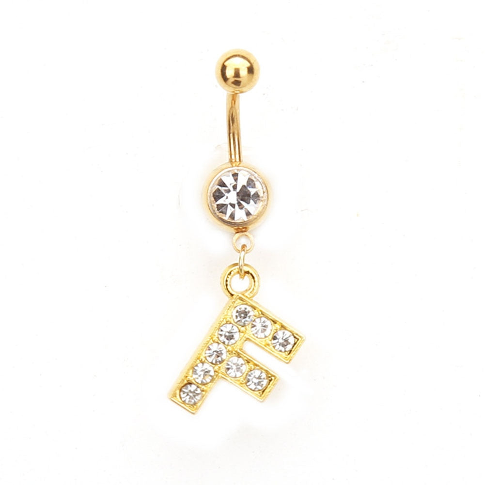 Custom Initial Belly Ring