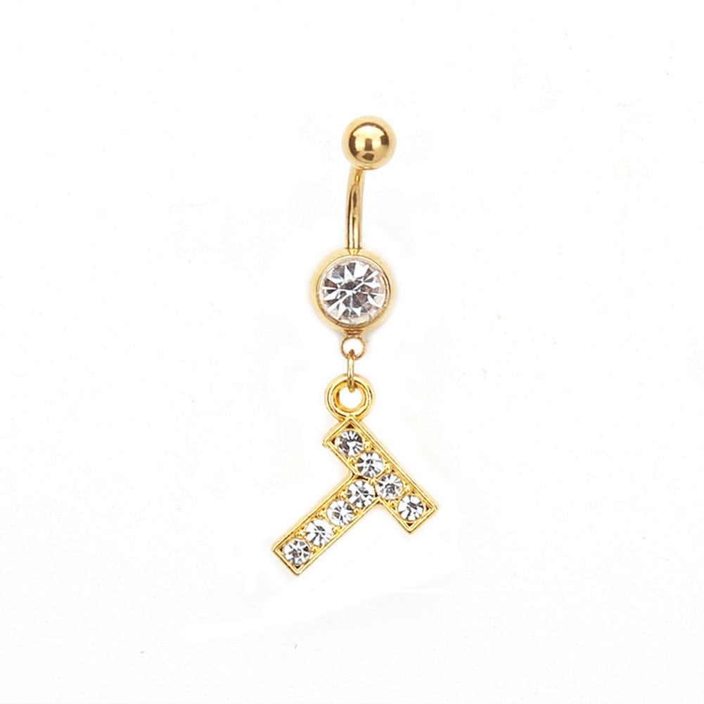 Custom Initial Belly Ring