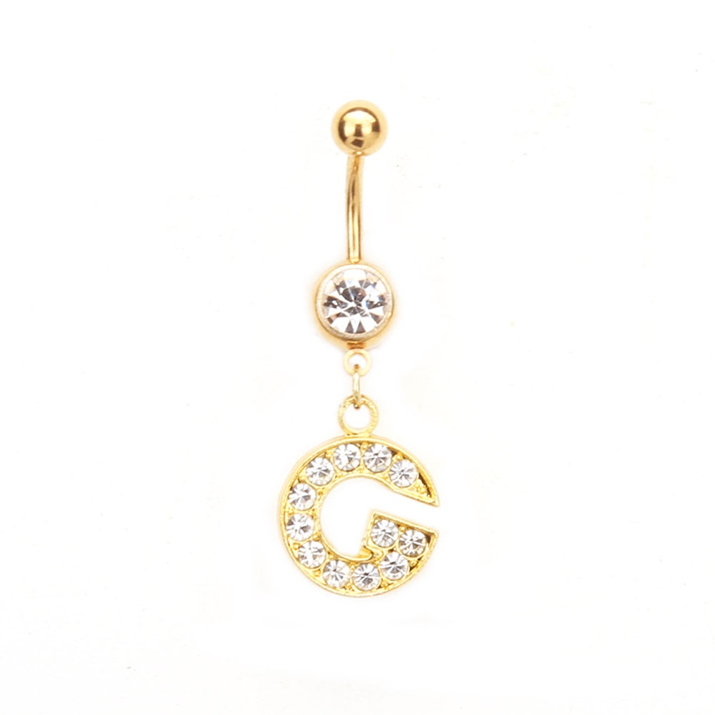 Custom Initial Belly Ring