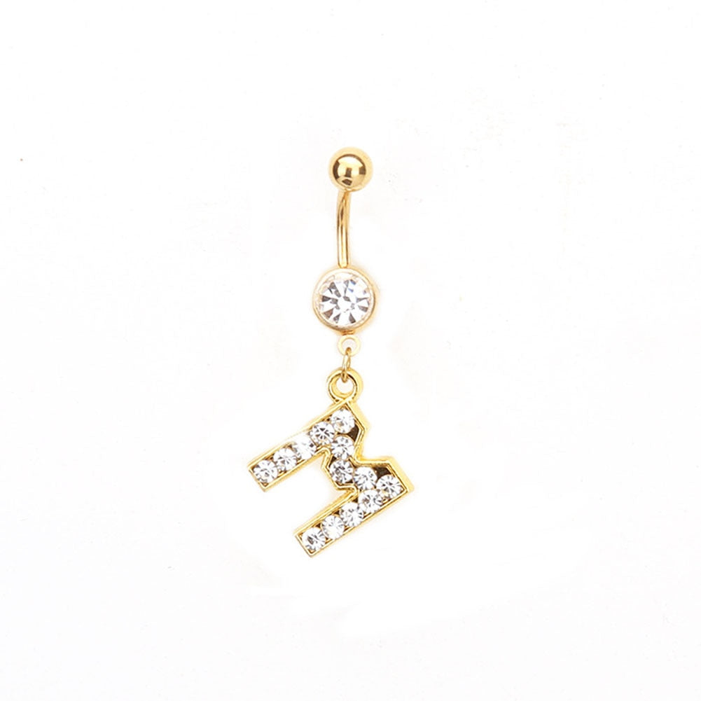 Custom Initial Belly Ring