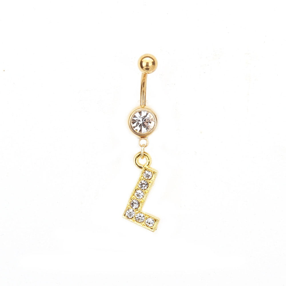 Custom Initial Belly Ring