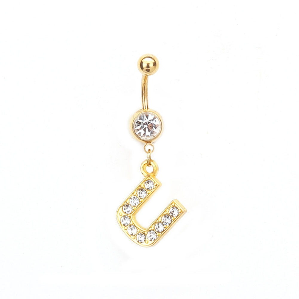 Custom Initial Belly Ring