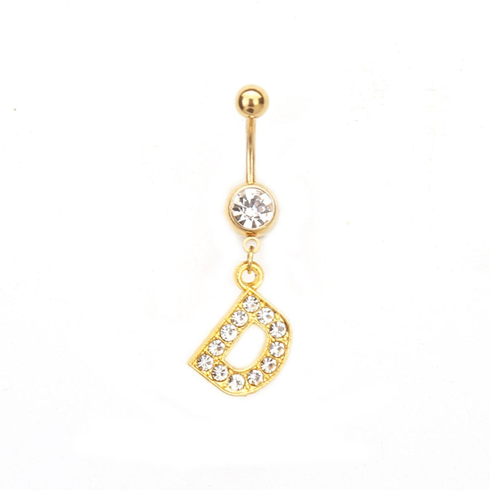 Custom Initial Belly Ring