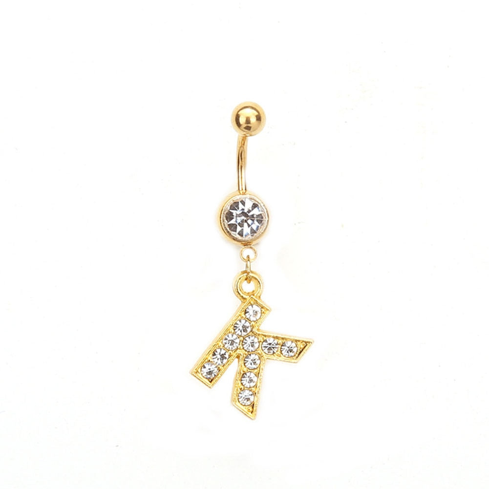 Custom Initial Belly Ring