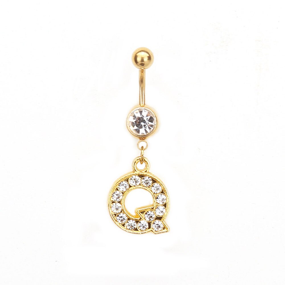 Custom Initial Belly Ring