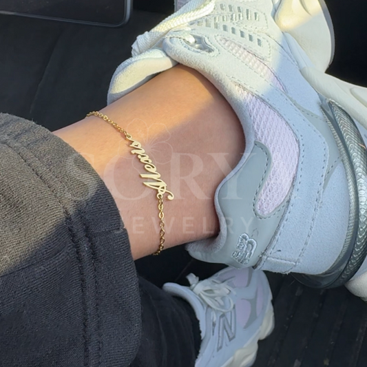 Custom Name Anklet