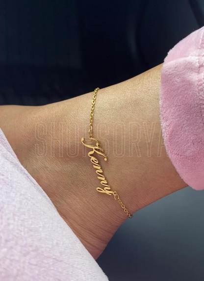 Custom Name Anklet