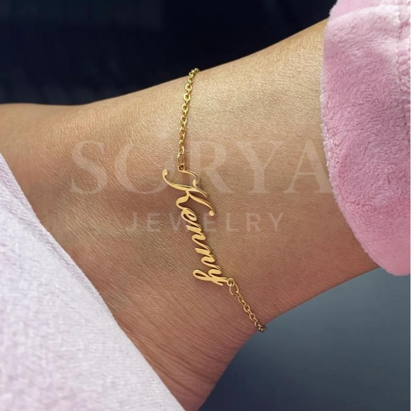 Custom Name Anklet