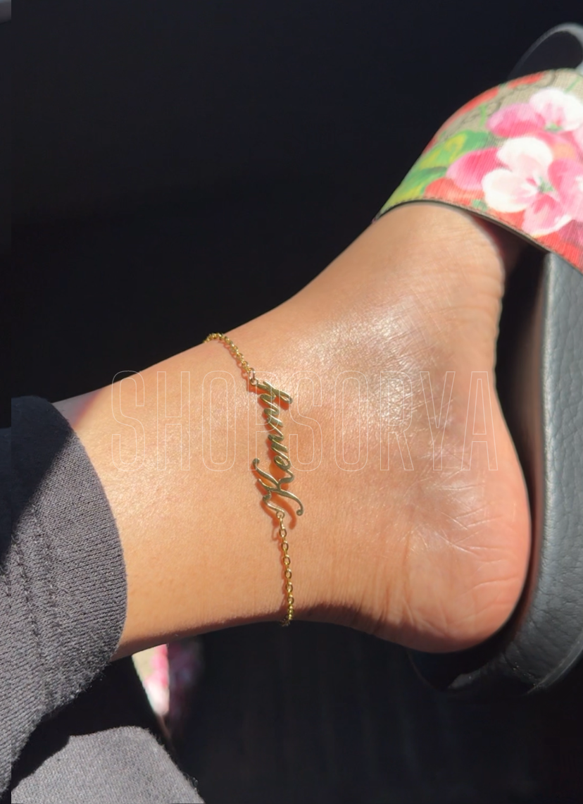 Custom Name Anklet