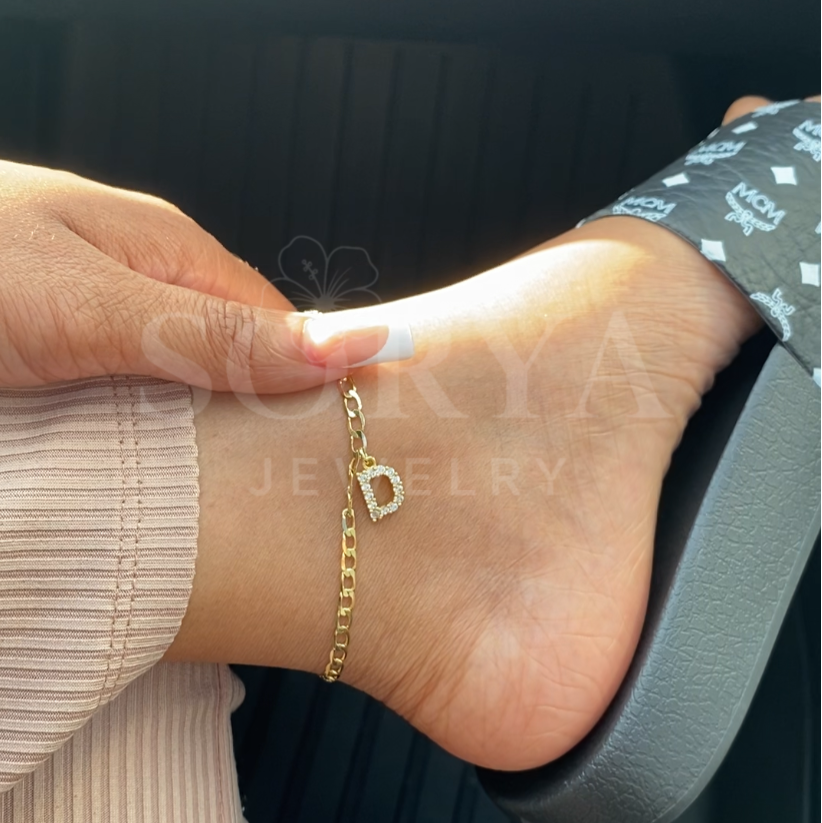 Initial Letter Anklet