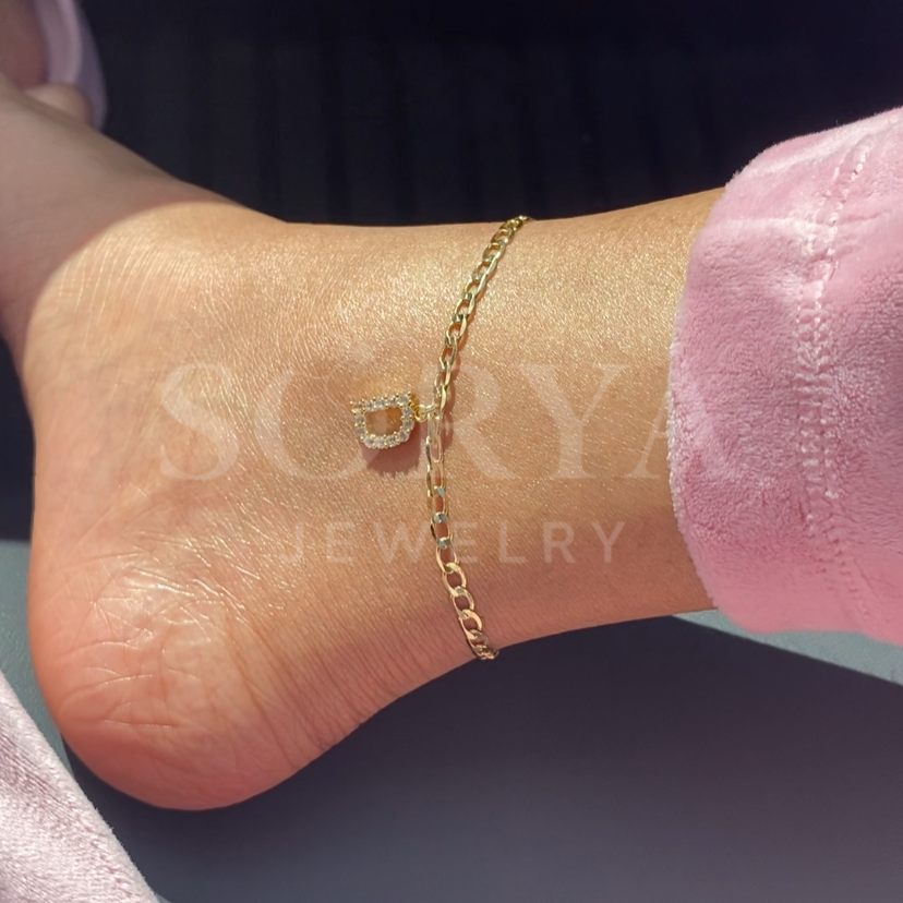 Initial Letter Anklet