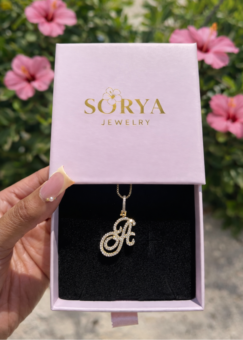 Icy Initial Necklace
