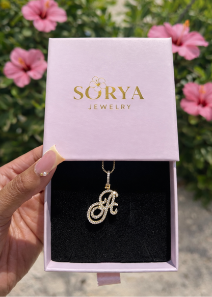 Icy Initial Necklace