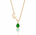Name & Birthstone Necklace