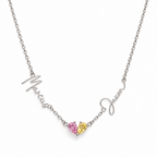 Double Name & Birthstone Necklace