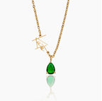 Name & Birthstone Necklace