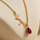 Name & Birthstone Necklace