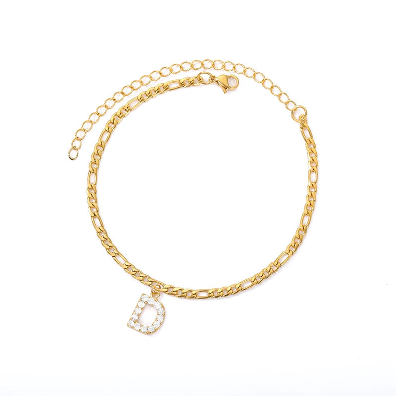 Initial Letter Anklet