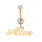 Custom Name Belly Ring