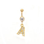 Custom Initial Belly Ring