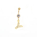 Custom Initial Belly Ring