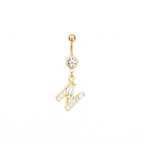 Custom Initial Belly Ring