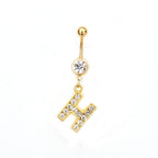 Custom Initial Belly Ring