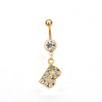 Custom Initial Belly Ring
