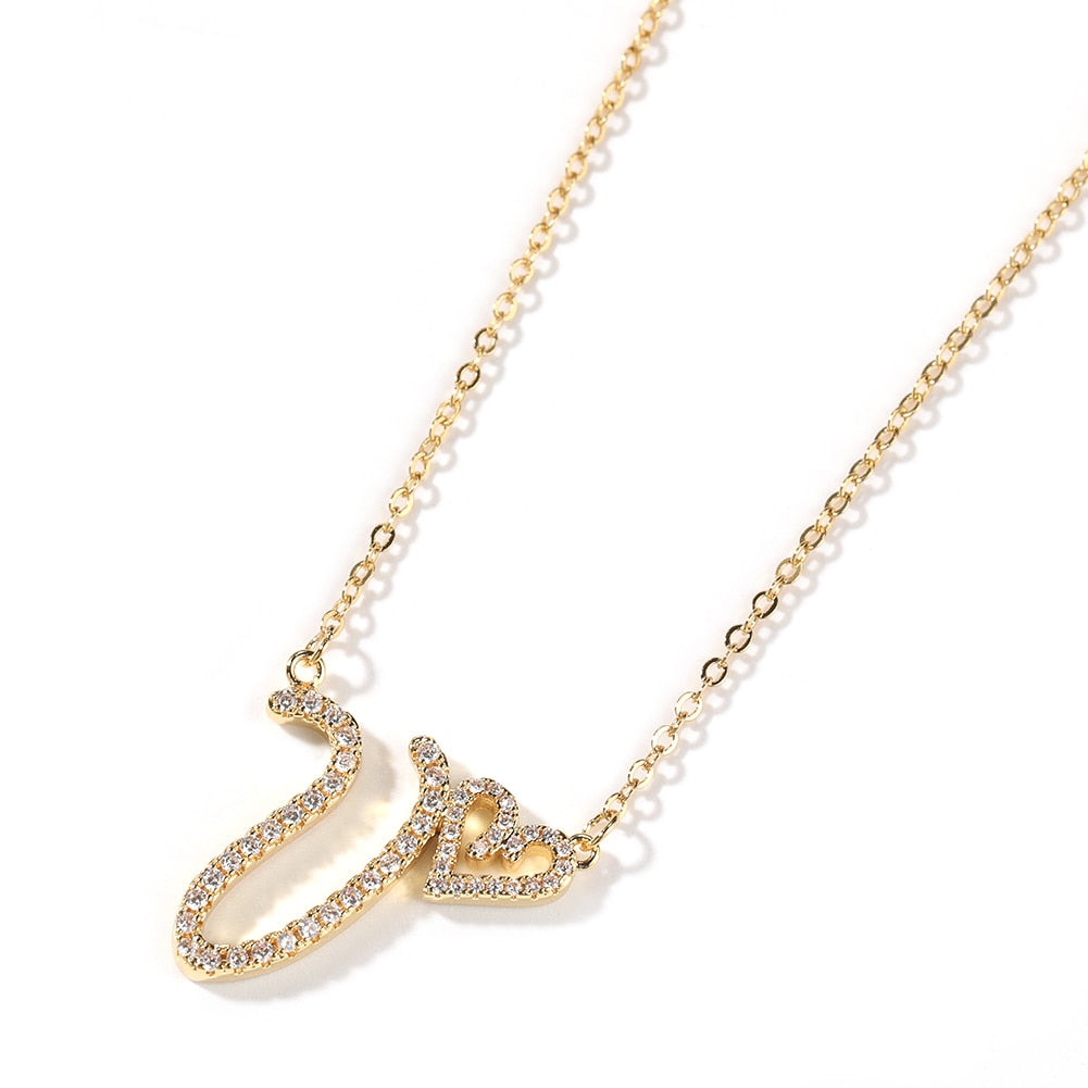 Heart Initial Necklace