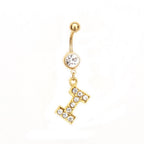 Custom Initial Belly Ring