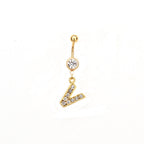 Custom Initial Belly Ring