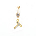Custom Initial Belly Ring