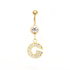 Custom Initial Belly Ring