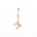 Custom Initial Belly Ring